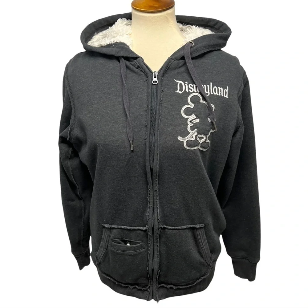 Disney Parks 55th Anniversary Shaggy Fleece Lined Full Zipper MickeyHoodie - Picture 12 of 14